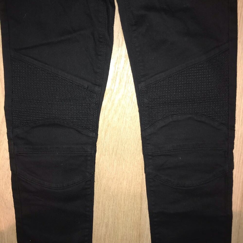 HUDSON Jeans Girls Moto Skinny Jeans Black 16 - Picture 4 of 8